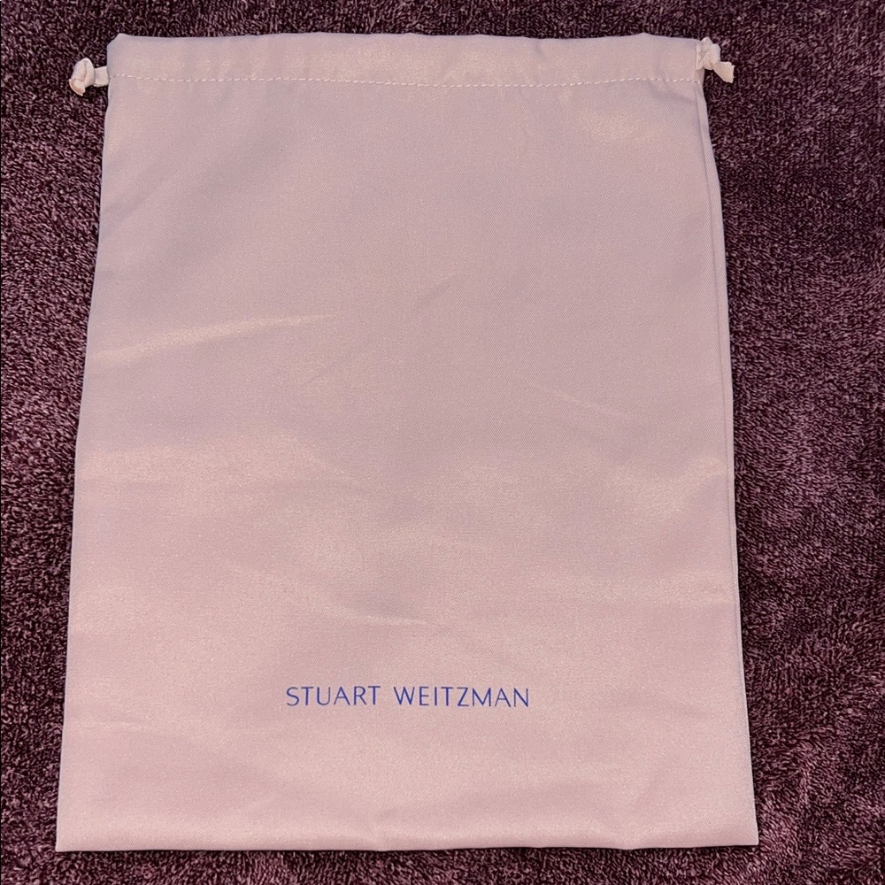 Stuart Weitzman Pale Pink Drawstring Dust Bag